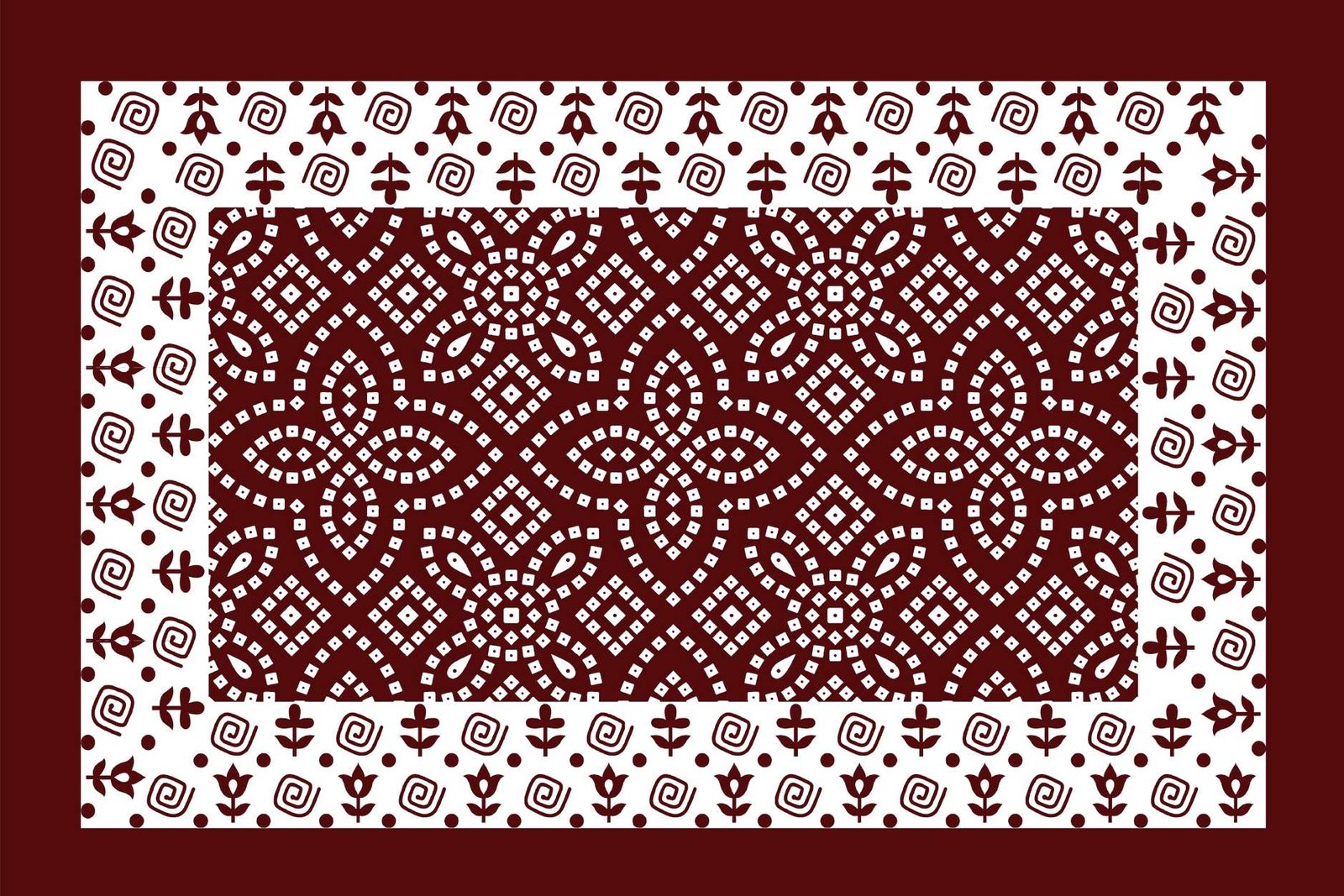 Rajasthani Traditionally Printed Cotton Doublebed Bedsheet With Pack of 2 Pillow Covers - Image 2